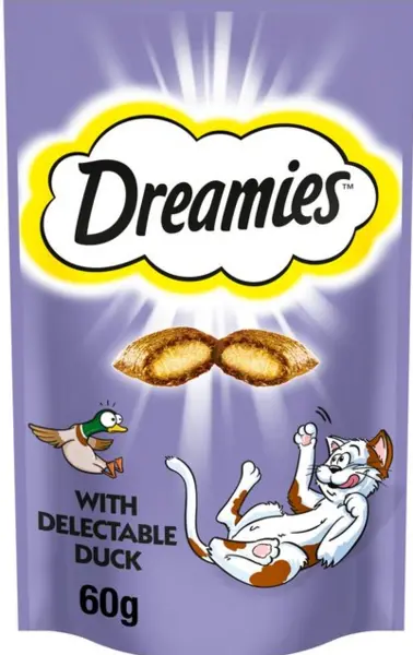 image of Dreamies Duck Cat Treats 60g