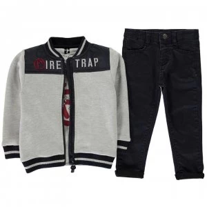 Image of Firetrap 3 Piece Trouser Set Infant Boys - Navy
