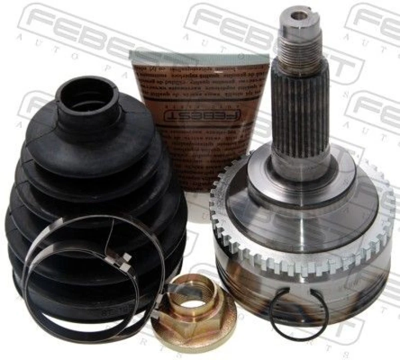Image of FEBEST 0510-MPVLW3A44 Joint, drive shaft Front Axle, with ABS sensor ring Joint,drive shaft (236)