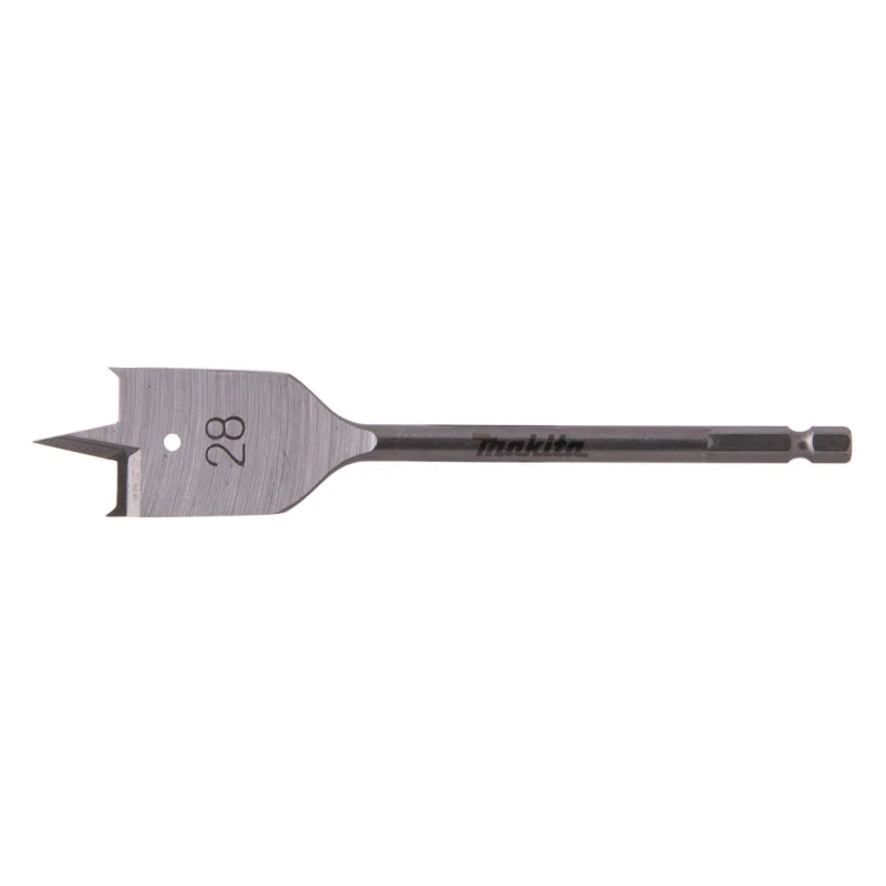 Image of Makita 1/4" Hex Shank Flat Wood Drill Bit E-17304 Diameter: 28mm