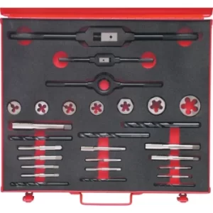 Image of NO.10-3/4" UNF 28-Pce HSS Threading Set in Case
