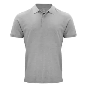 image of Clique Mens Classic OC Polo Shirt (M) (Grey Melange)