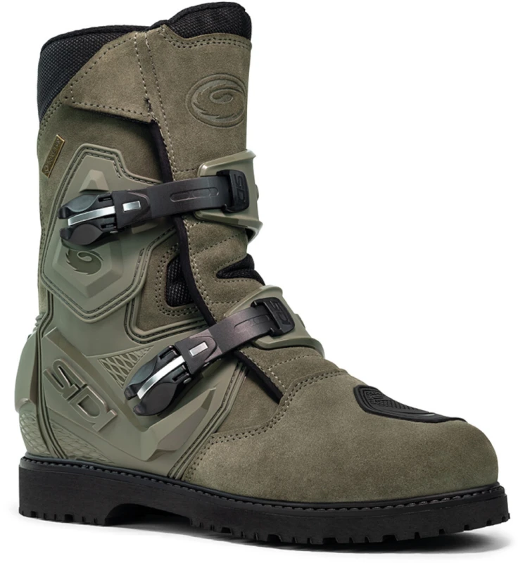 Image of Sidi Mid Adventure 2 Gore-Tex Motorcyle Boots, green, Size 42 for Men