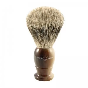 image of Edwin Jagger Horn Best Badger Medium Shaving Brush