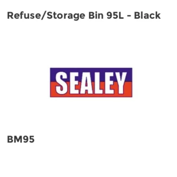 image of Refuse/Storage Bin 95L - Black