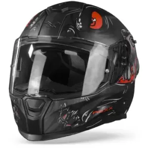 Image of Nexx SX.100R Abisal Black Red Matt S