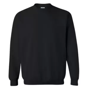 Image of Gildan Childrens Unisex Heavy Blend Crewneck Sweatshirt (Pack Of 2) (XS) (Black)
