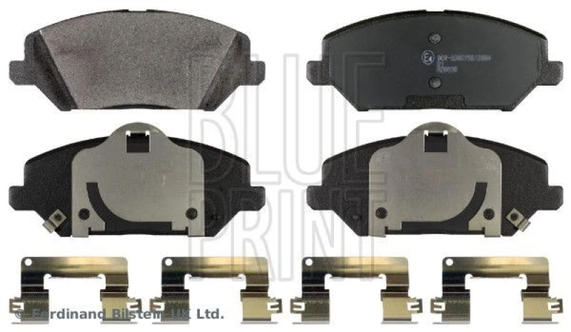 Image of Blue PRINT Brake pad set Blue PRINT ADG042177