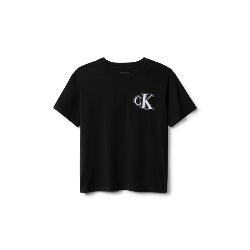Image of Calvin Klein Jeans Kids CKJ Logo Regular Fit T-Shirt CK Black BEH male 12Y