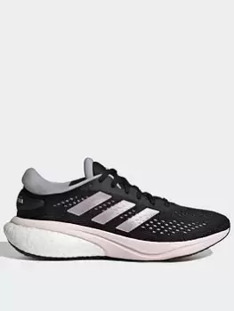Image of adidas Supernova 2 Running Shoes, Black/Pink, Size 3.5, Women