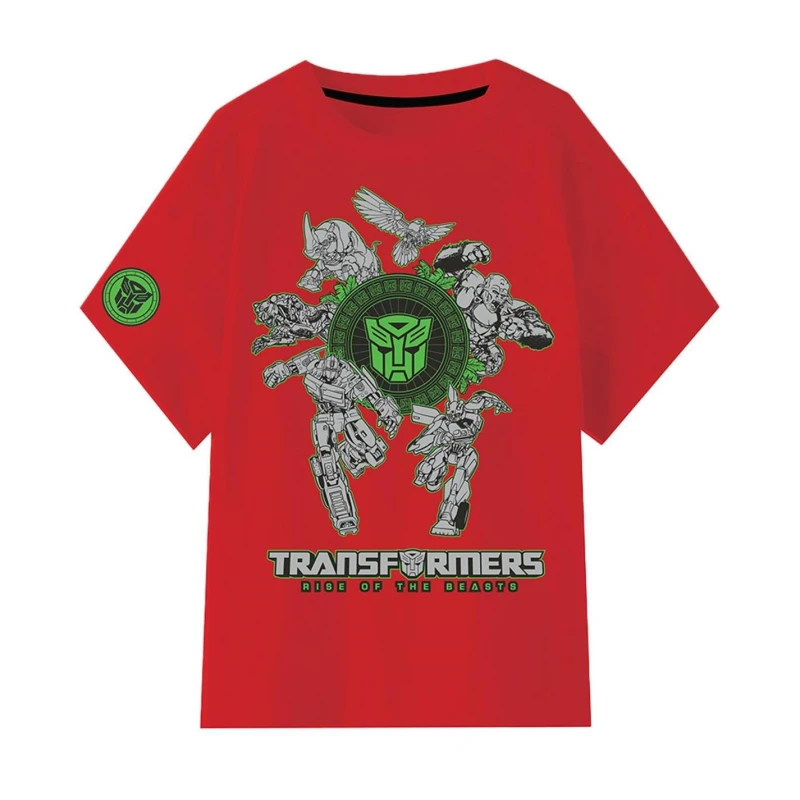 Image of Transformers Transformers T-Shirt Red 8-9 Years - Black 7 - 8 Years