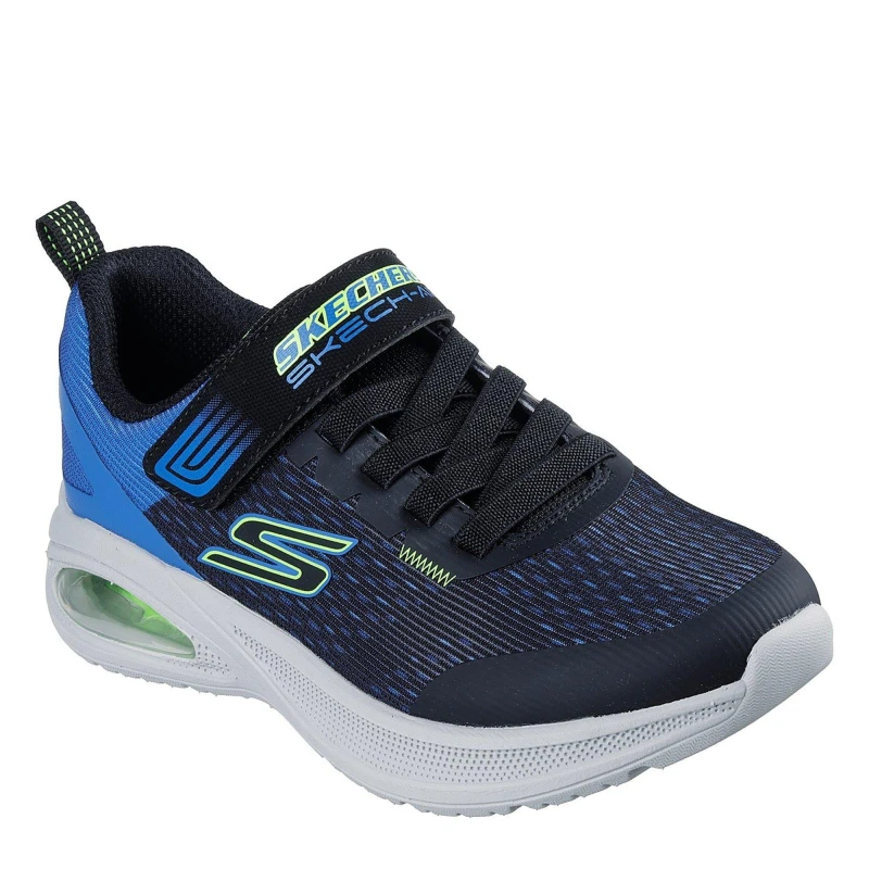 Image of Skechers Lightweight Gore & Strap Sneaker W Runners Boys Navy/Lime male C11 (28.5)