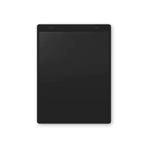 Image of Document pouches, self adhesive, A5 portrait, pack of 10, black