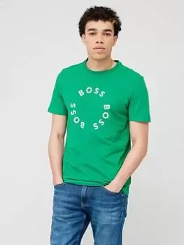 Image of BOSS Tee 4 T-Shirt - Green , Green, Size 2XL, Men