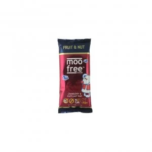 image of Moo Free Dairy Free Chocolate Bar - Cranberry & Hazelnut 100g x 10