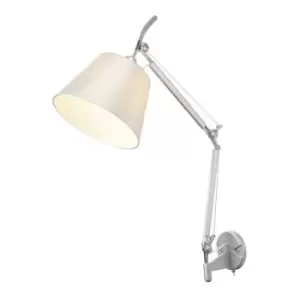 Image of Wall lamp Karis Silver 1 bulb 50cm
