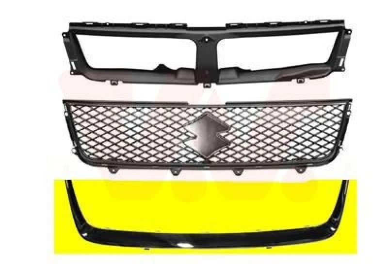 Image of VAN WEZEL Radiator Grille VAN WEZEL 5250517