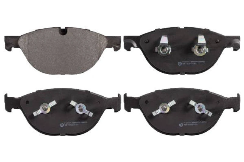 Image of SWAG 20 91 6519 Brake pad set Front Axle, prepared for wear warning indicator, with piston clip Brake Pad Set,disc brake (402)