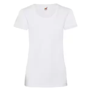 Image of Fruit Of The Loom Ladies/Womens Lady-Fit Valueweight Short Sleeve T-Shirt (Pack Of 5) (M) (White)