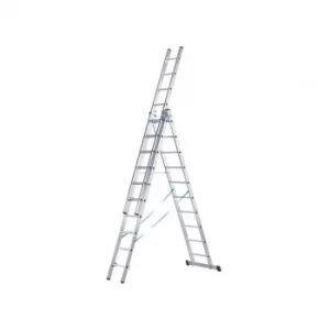 Image of Zarges Skymaster Trade Combination Ladder 3-Part 3 x 9 Rungs