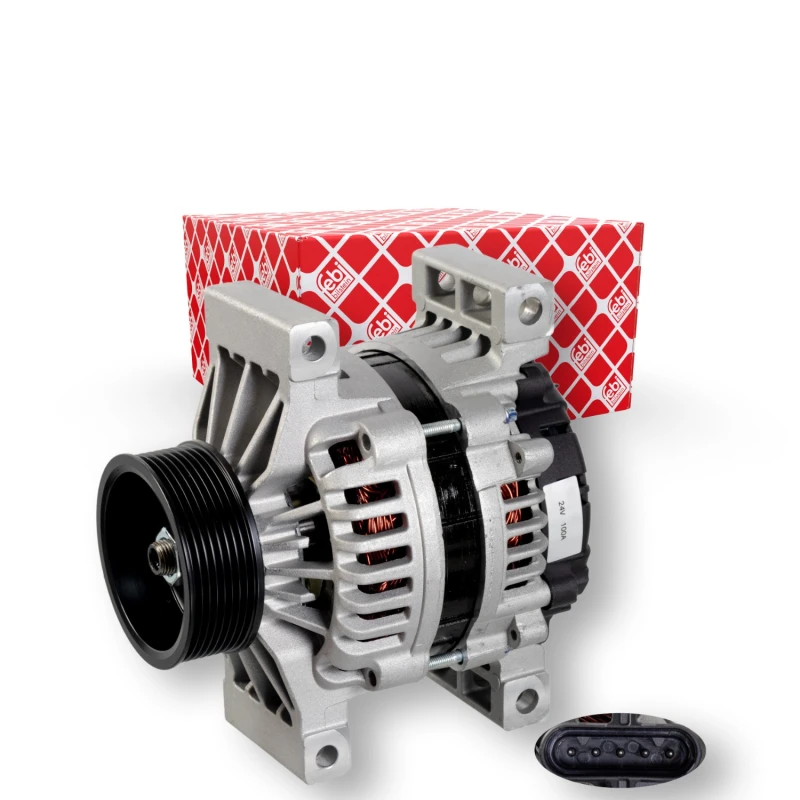 Image of FEBI BILSTEIN 175821 Generator Alternator Charging Current: 100A, Voltage: 24V Alternator (4)