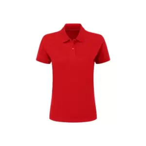 image of SG Ladies/Womens Polycotton Short Sleeve Polo Shirt (XL) (Red)