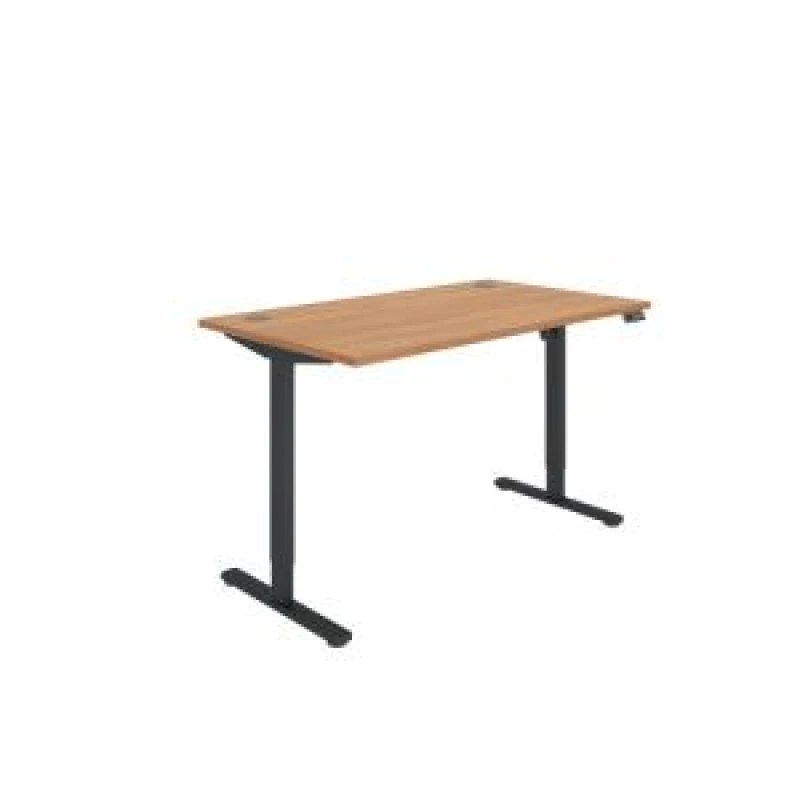 Image of Polaris Single Motor Sit/Stand Desk 1400x800 Beech/Black KF800088