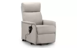 image of Julian Bowen Helena Pebble Faux Leather Rise And Recline Chair