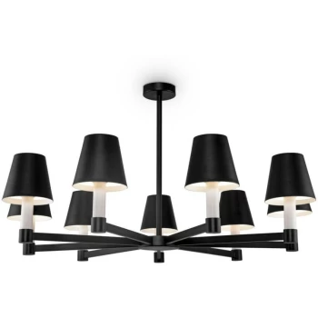 image of Maytoni Modern - Tet-a-tet Modern Tet-a-tet 9 Light Black Pendant Ceiling Light