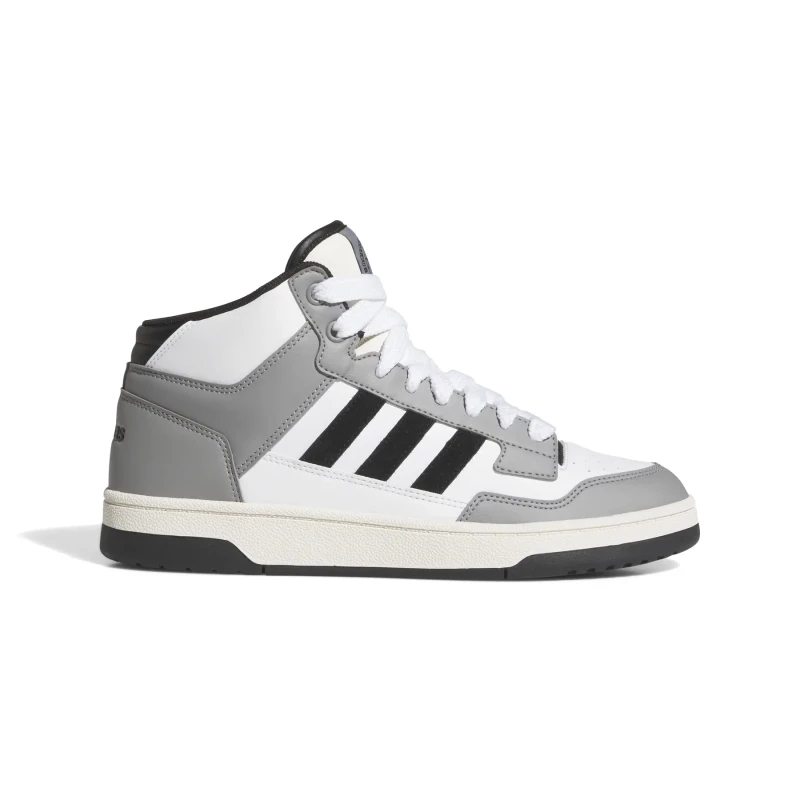 Image of adidas Rapid Court Mid High-Top Trainers Mens Grey/Blk/Wht male 7 (40.7)