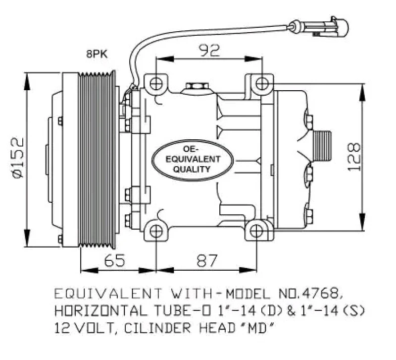 Image of NRF 32877 AC Compressor EASY FIT PAG 46, with seal ring, with gaskets/seals Compressor,air conditioning (447)