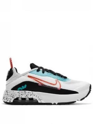 image of Nike Air Max 2090 (ps), White/Orange, Size 11