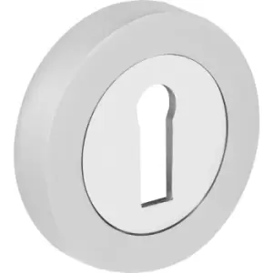 image of Eclipse Lock Escutcheon Dual Finish in Silver