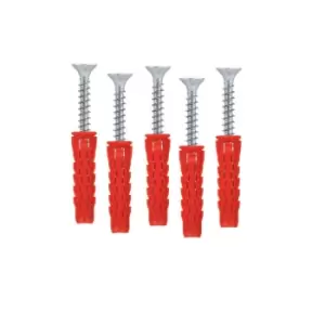 Image of Moderix Universal Wall Plugs Nylon Plug Rawl for DIY and Screws - Size 4 x 50mm,