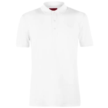 image of Hugo Donos Short Sleeve Polo Shirt - White