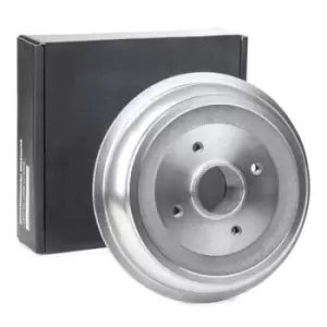 Image of RIDEX Brake Drum Rear Axle 123B0238 Rear Brakes,Drum Brake PEUGEOT,CITROEN,207 (WA_, WC_),207 SW (WK_),DS3