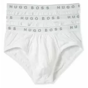 Image of Hugo Boss 3 Pack Traditional Briefs White Size L Men