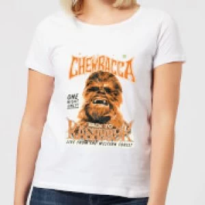 Image of Star Wars Chewbacca One Night Only Womens T-Shirt - White - 3XL