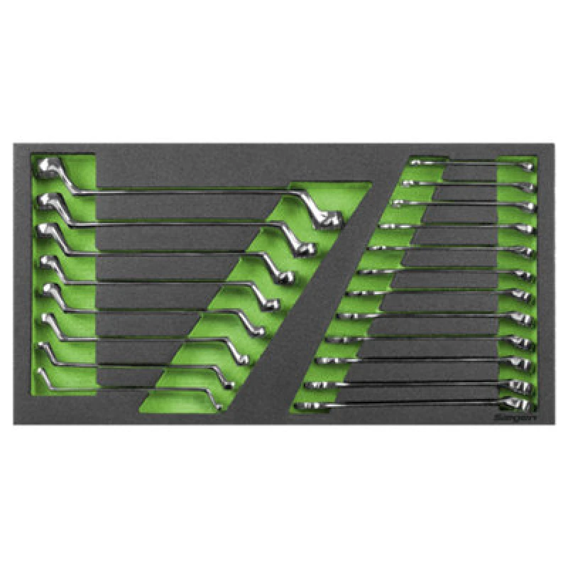 Image of Sealey S01273 Siegen Combination & Deep Offset Spanner Set with Tool Tray 20pc - Sealey SEAL_S01273
