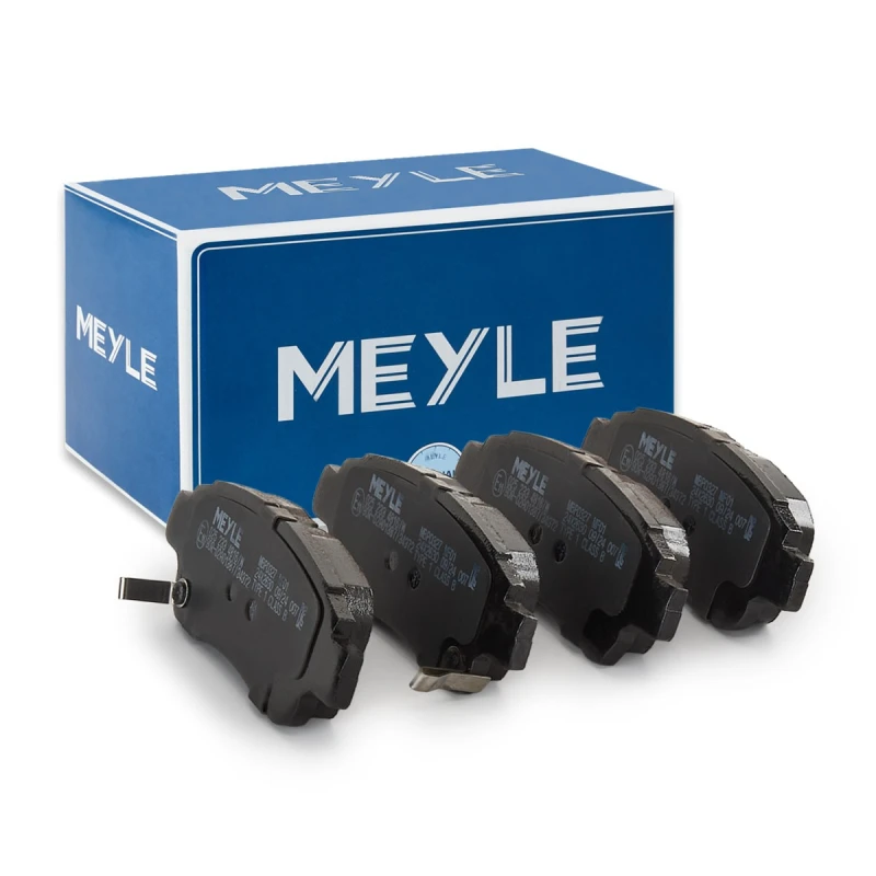 Image of MEYLE 025 233 4816/W Brake pad set Front Axle, with acoustic wear warning, Original Quality, with anti-squeak plate Brake Pad Set,disc brake (402)