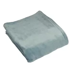Image of Harlow Fleece Throw Mist Blue