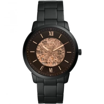 Image of Fossil Black 'Neutra Automatic' Automatic Retro Watch - ME3183