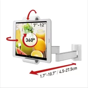 Image of Barkan 7-12" Tablet Mount Bracket For Wall & Cabinet Full Motion