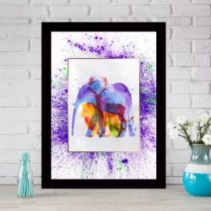 Image of SC0330924530 Multicolor Decorative Framed MDF Painting