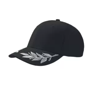 Image of Atlantis Winner Laurel Embroidered Cap (Pack Of 2) (One Size) (Black)