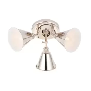 Image of Brescia Round Spotlight, Bright Nickel Plate