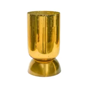 image of Regency Small Metallic Tiered Vase Gold