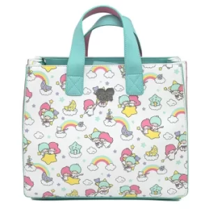 image of Loungefly Sanrio Little Twin Stars Rainbow Aop Crossbody Bag