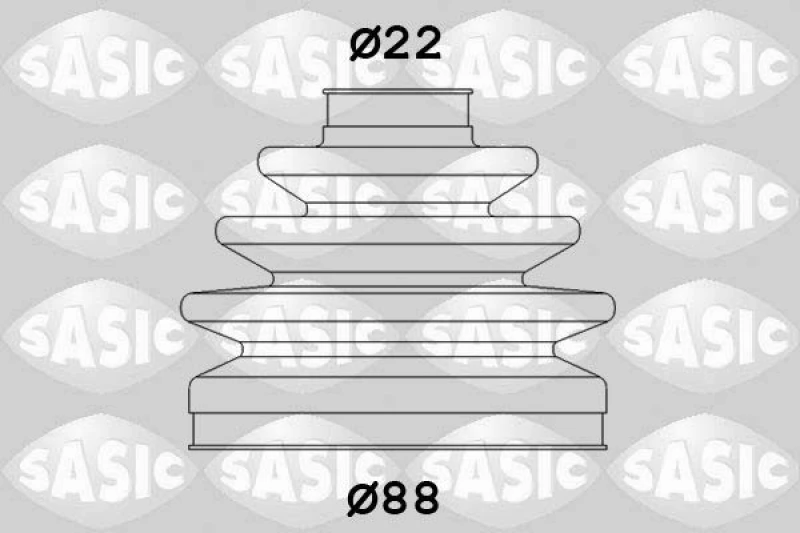 Image of CV boot kit, drive shaft SASIC 1906099