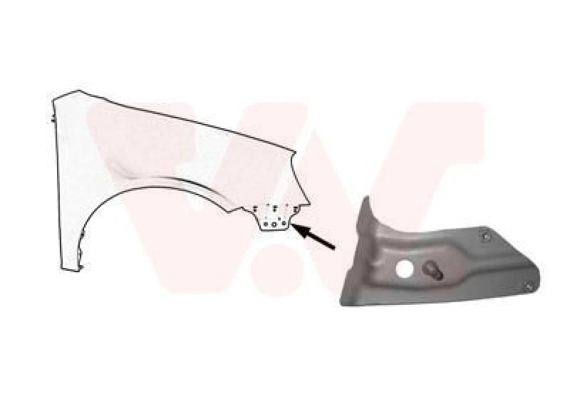 Image of VAN WEZEL Front Cowling VAN WEZEL 5894672